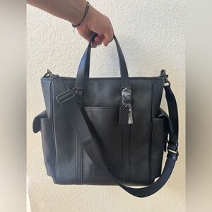 Coach Black Leather Sprint Tote Bag